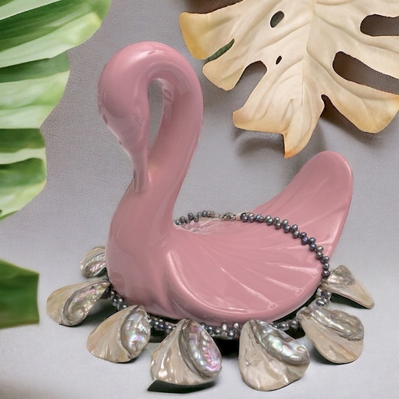 Sterling Silver Freshwater Pearl and Abalone Shell Necklace SS Lobster Latch 8" - Picture 3 of 14